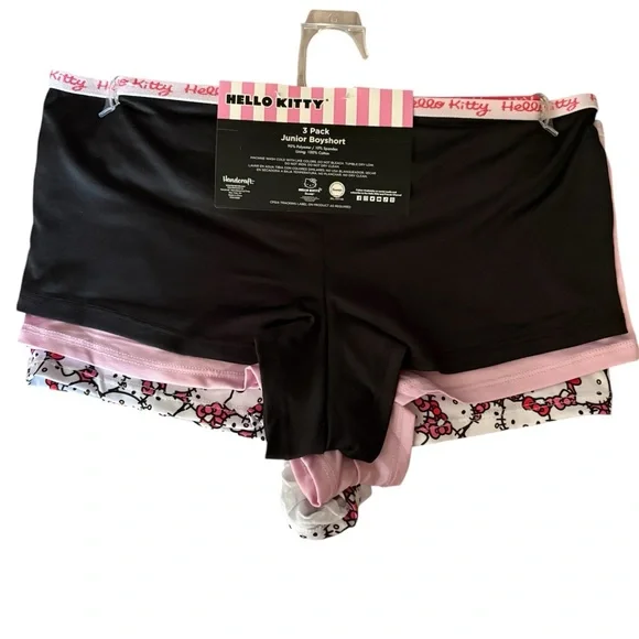 Hello Kitty Women's Boyshorts 3-Pack - Picture 2 of 2